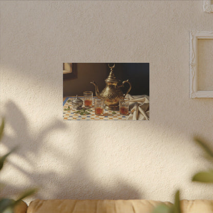 Moroccan Tea Still Life Canvas