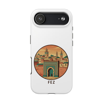 Étui de téléphone résistant Fez City — Étui de téléphone de voyage motif arche marocaine