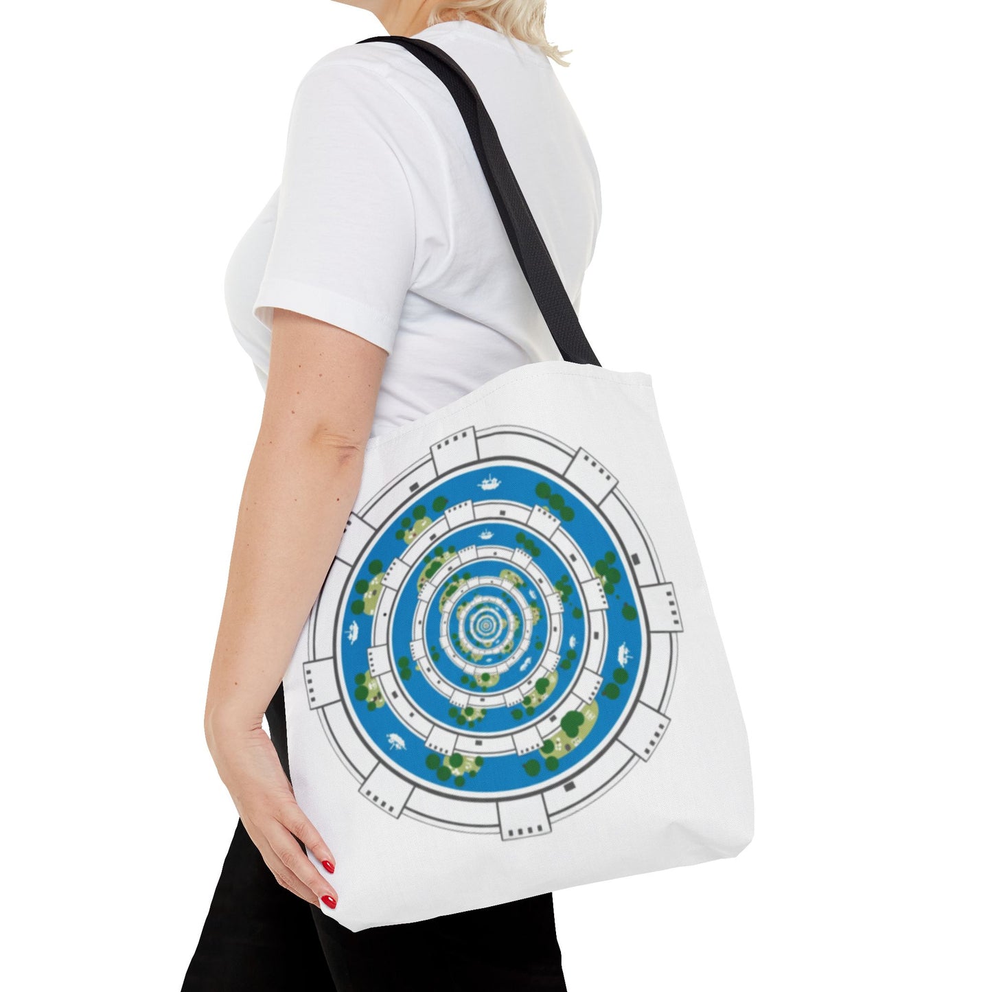 Spiral Island Tote Bag – Nautical Mandala All-Over Print Tote