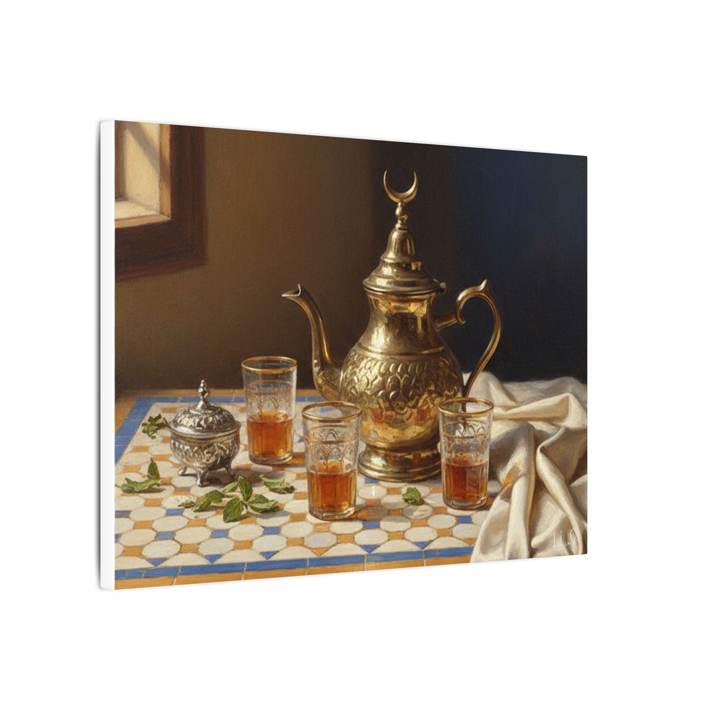 Moroccan Tea Still Life Canvas