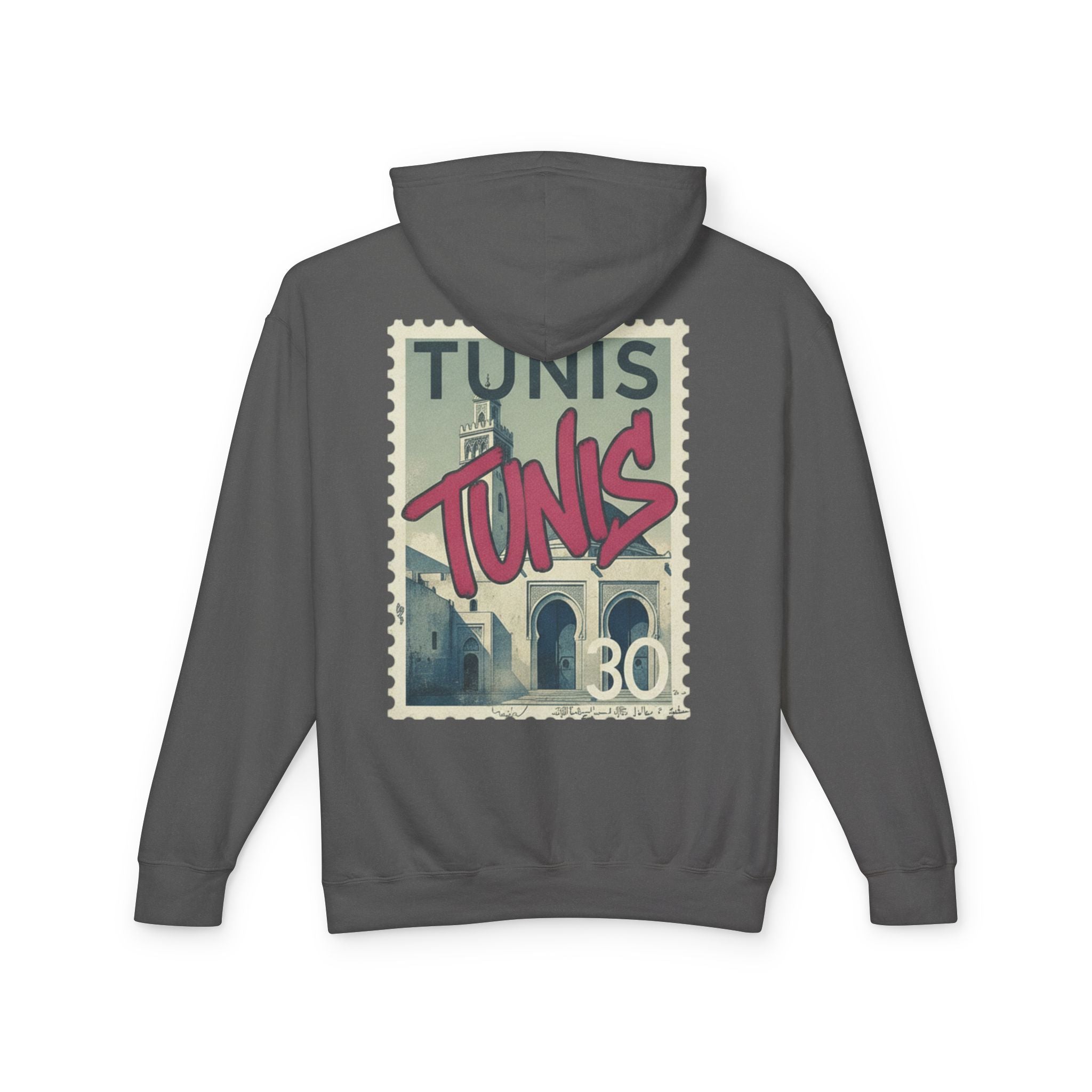 Tunis Vintage Stamp Hooded Sweatshirt