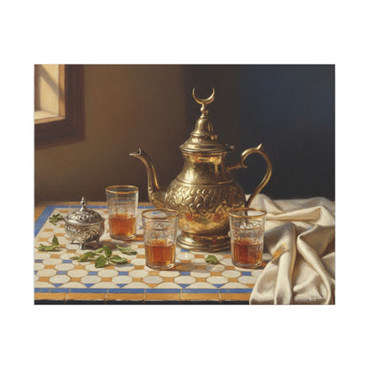 Moroccan Tea Still Life Canvas
