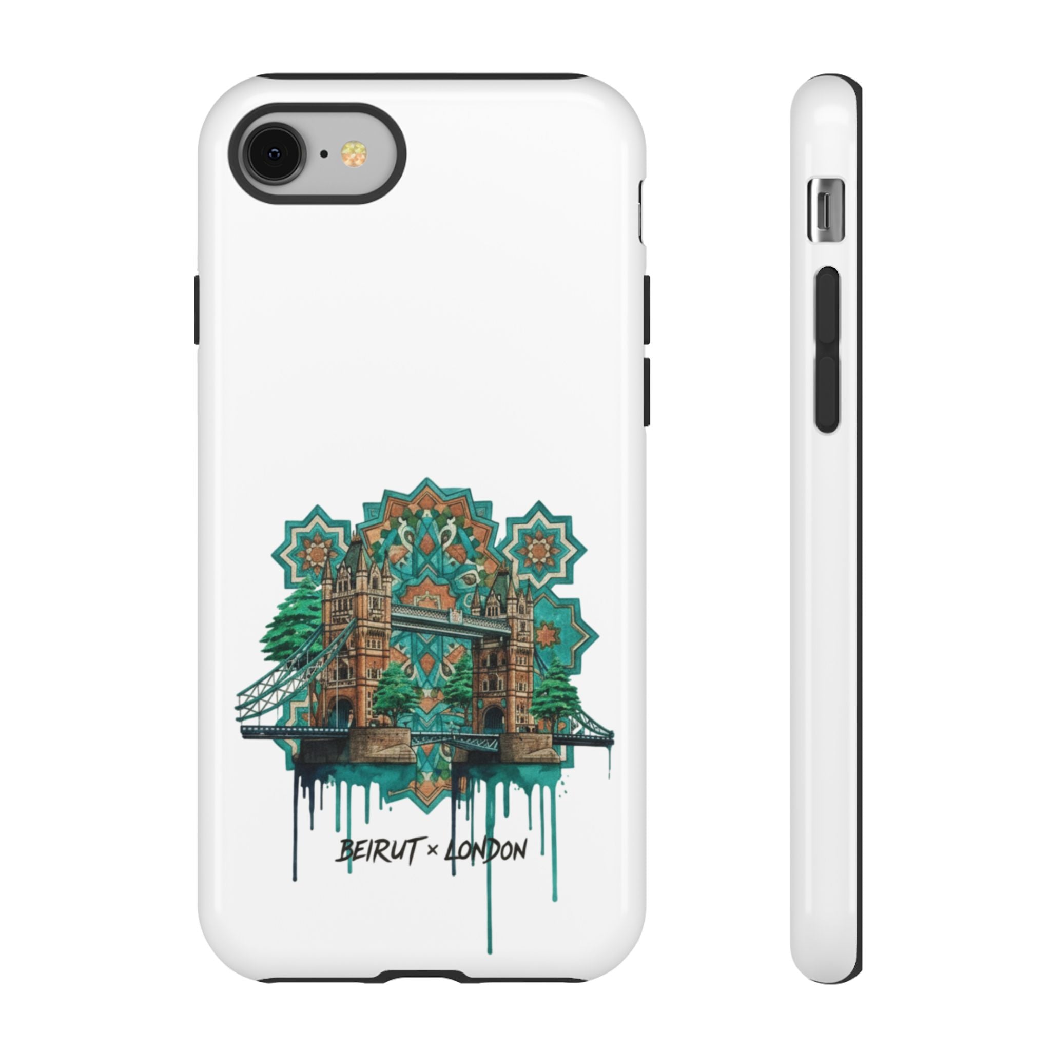 Beirut x London Ornate Phone Case — Turquoise Mosaic Gateway Design
