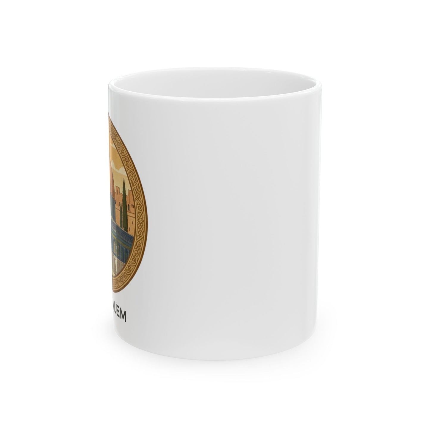 Jerusalem Dome of the Rock Ceramic Mug — Souvenir Coffee Cup (11oz/15oz)