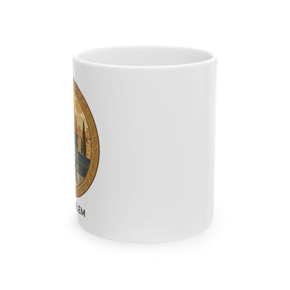 Jerusalem Dome of the Rock Ceramic Mug — Souvenir Coffee Cup (11oz/15oz)
