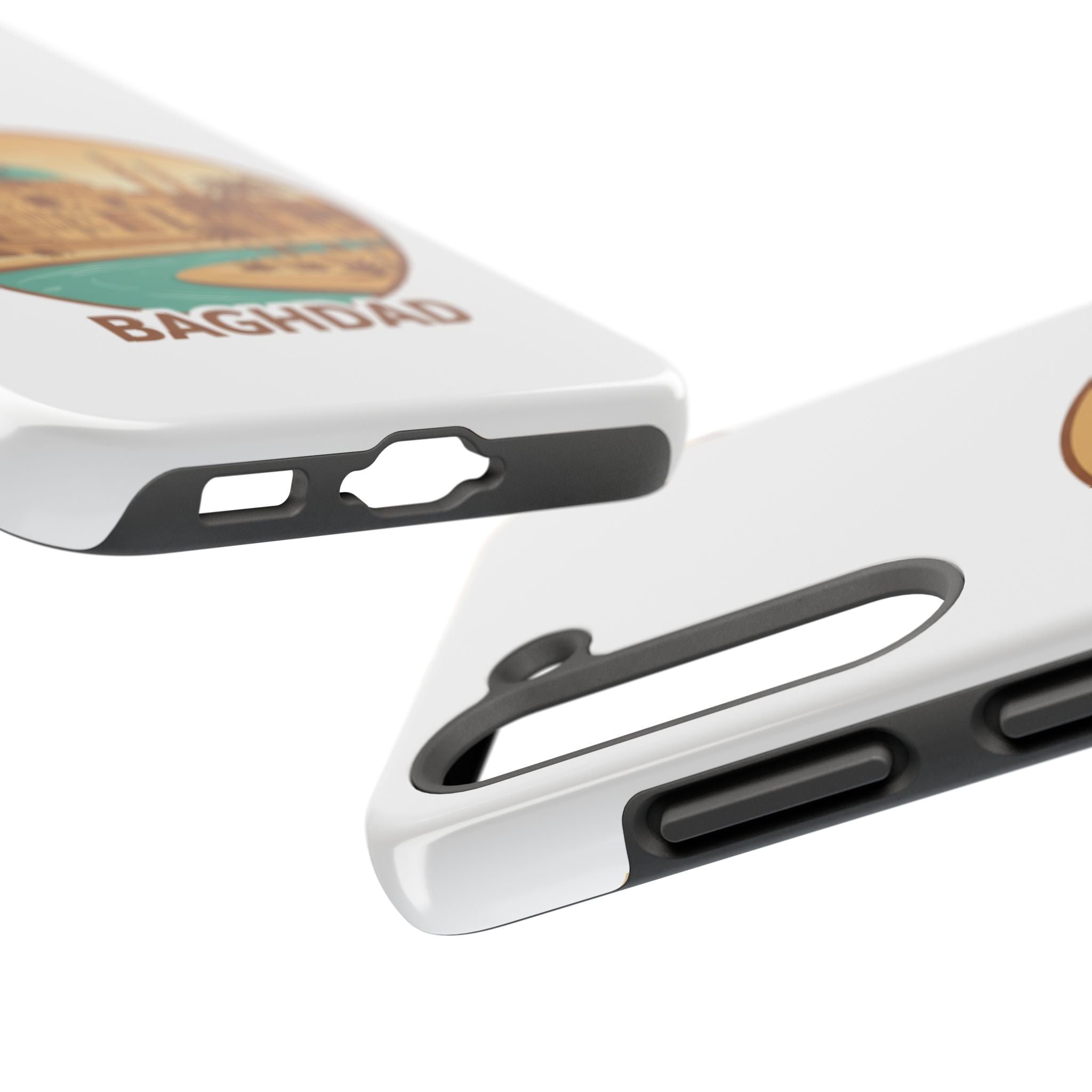 Baghdad Illustrated Tough Phone Case — Vintage Middle East Cityscape Protective Cover