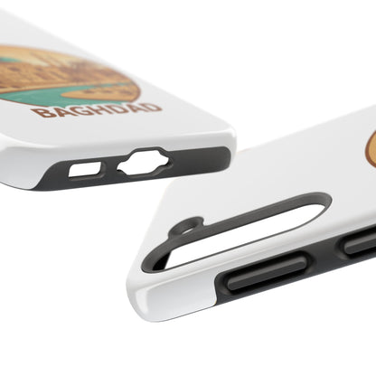 Baghdad Illustrated Tough Phone Case — Vintage Middle East Cityscape Protective Cover