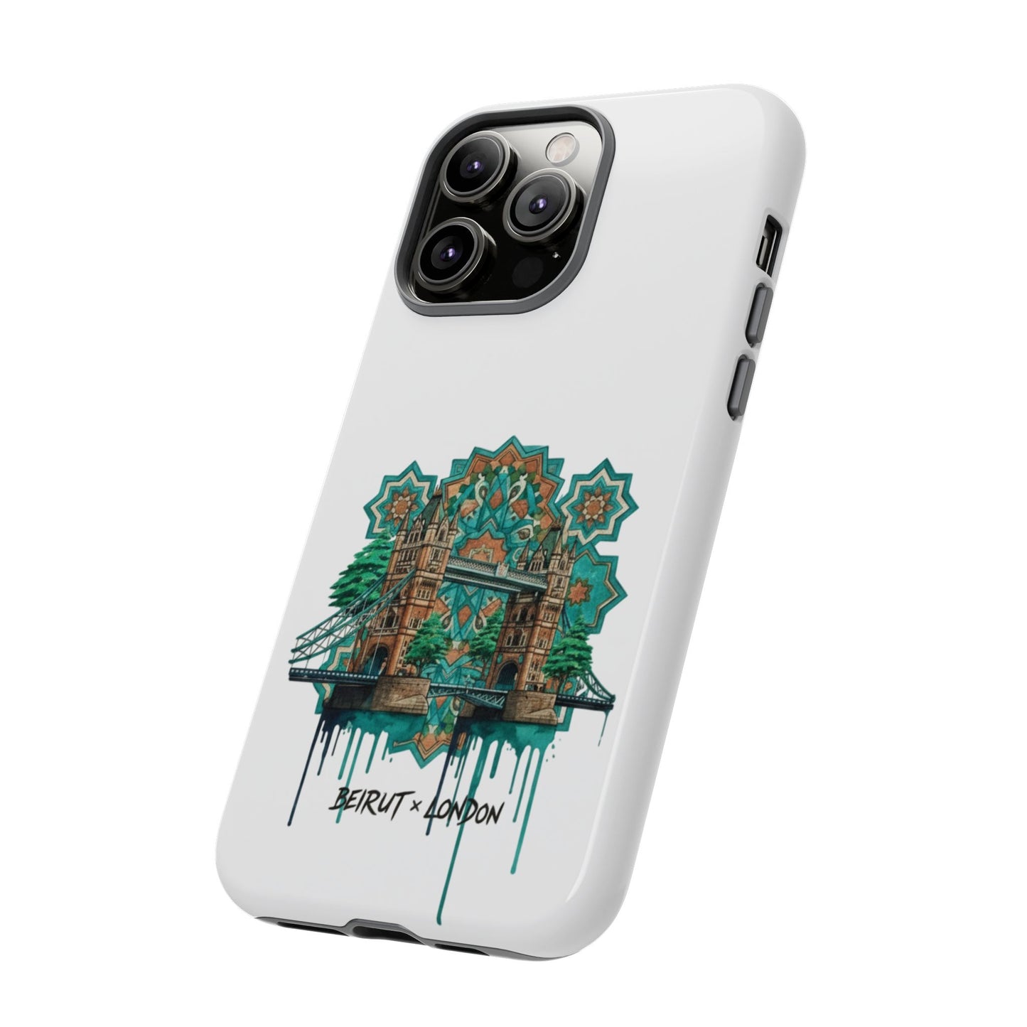 Beirut x London Ornate Phone Case — Turquoise Mosaic Gateway Design
