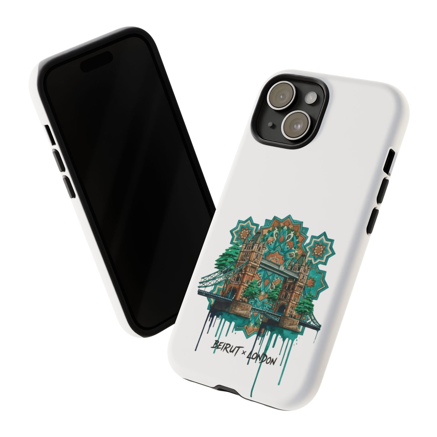 Beirut x London Ornate Phone Case — Turquoise Mosaic Gateway Design