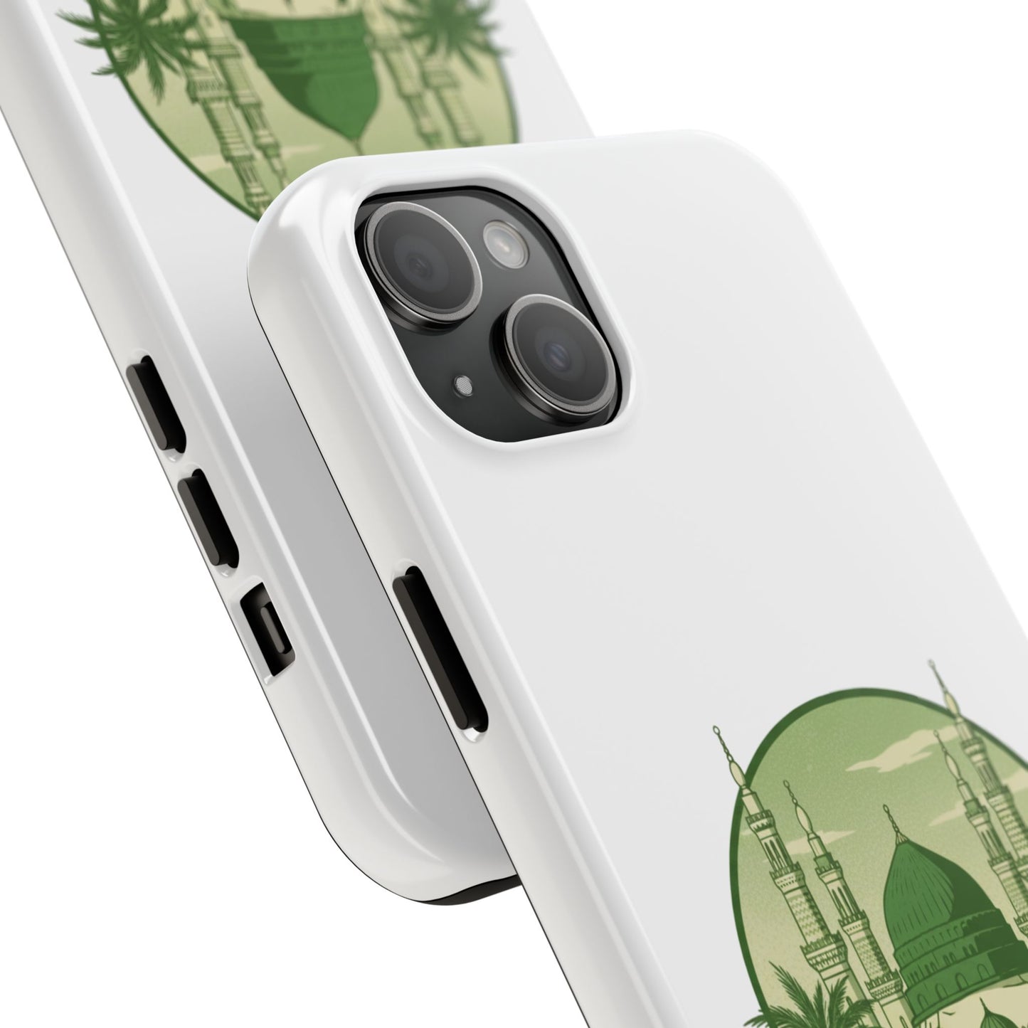 Medina Mosque Tough Phone Case – Islamic Landmark Green Phone Cover
