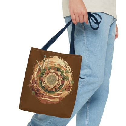 Desert Oasis Circular Art Tote