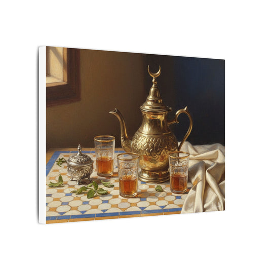 Moroccan Tea Still Life Canvas