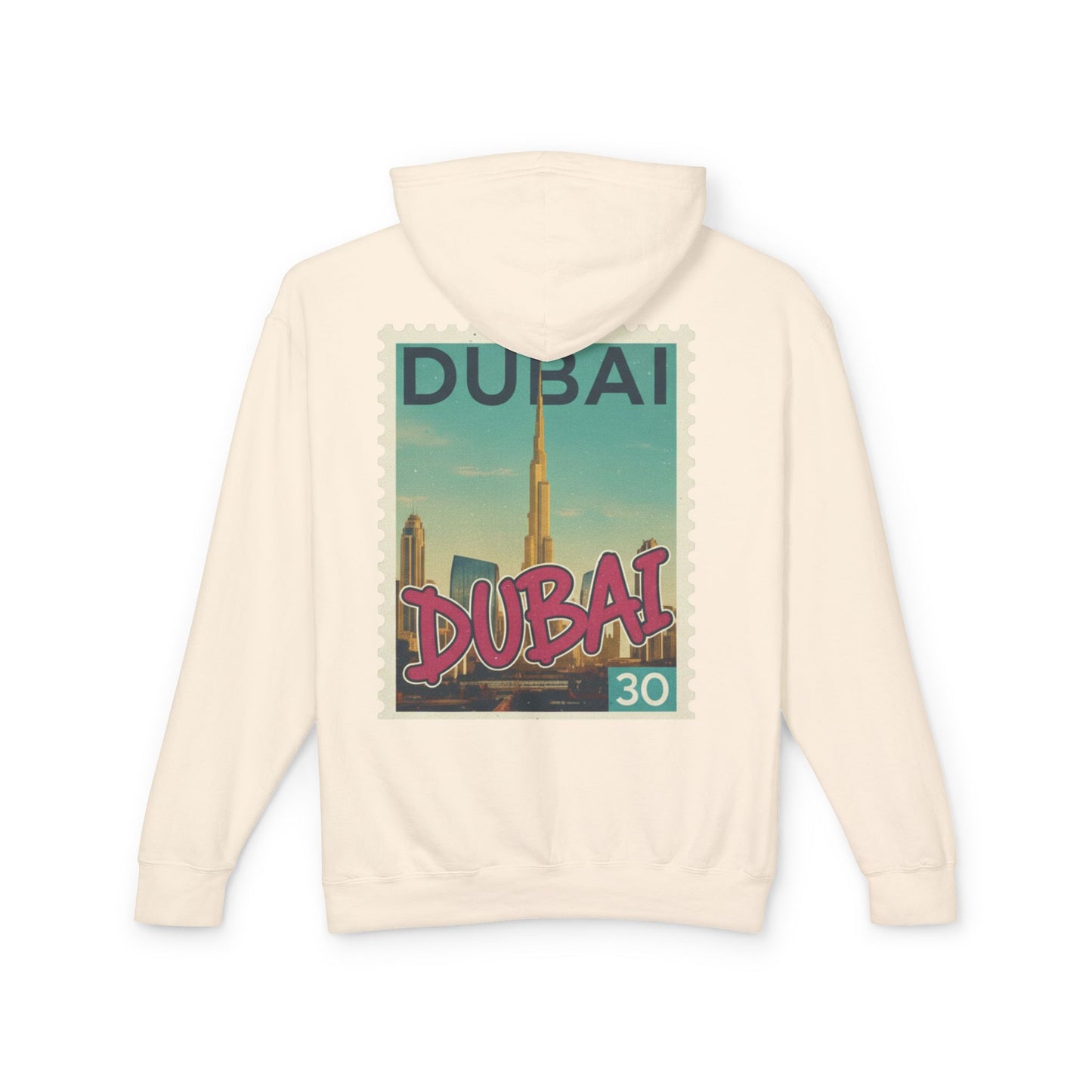 Dubai Vintage Postage Stamp Hoodie – Travel Souvenir Sweatshirt