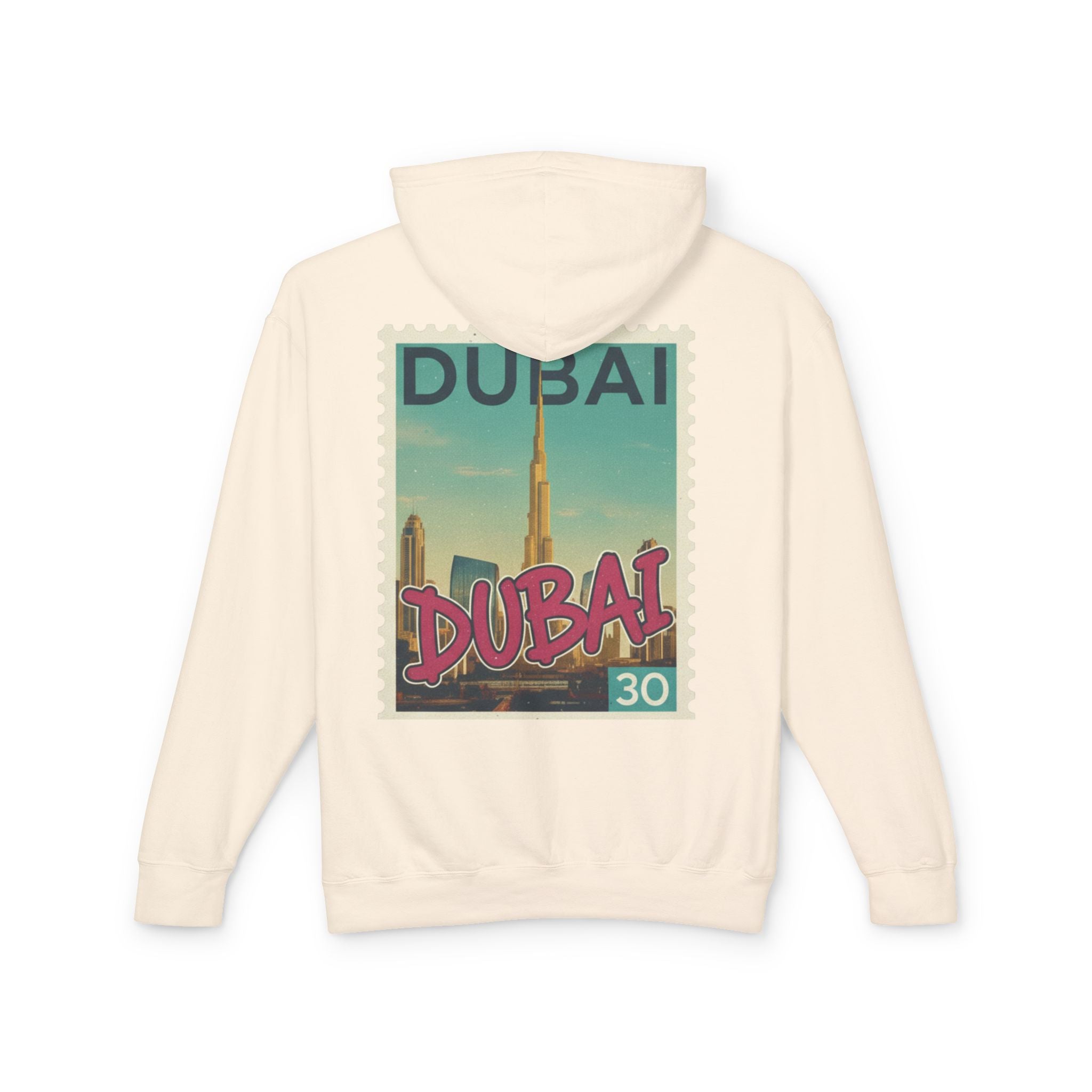 Dubai Vintage Postage Stamp Hoodie – Travel Souvenir Sweatshirt