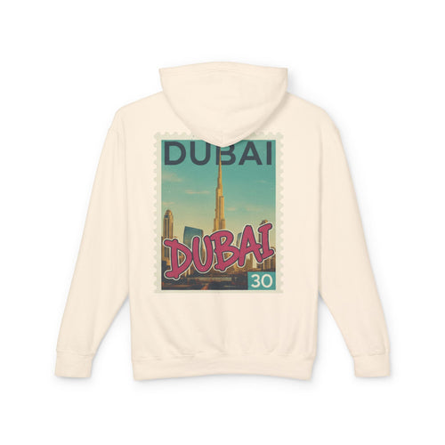 Dubai Vintage Postage Stamp Hoodie – Travel Souvenir Sweatshirt