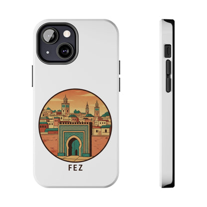 Étui de téléphone résistant Fez City — Étui de téléphone de voyage motif arche marocaine