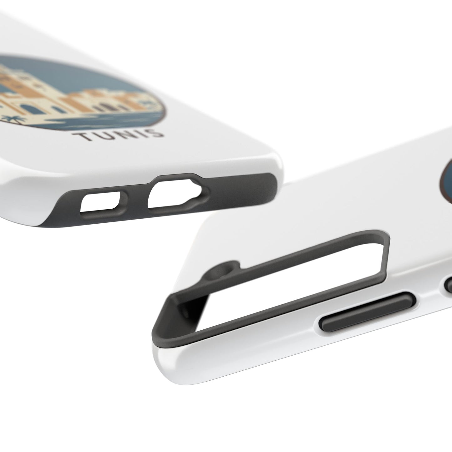 Coque de téléphone motif paysage urbain de Tunis — Coque de protection résistante pour iPhone