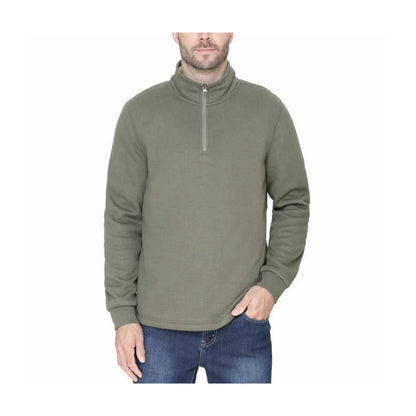 Men’s Bonded Fleece Lined , Quarter Zip Pullover Top
