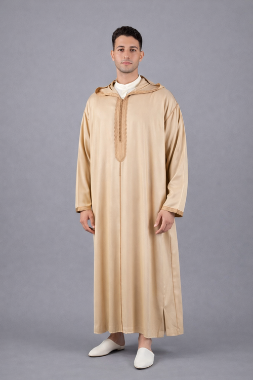 Moroccan Jellaba - Beige
