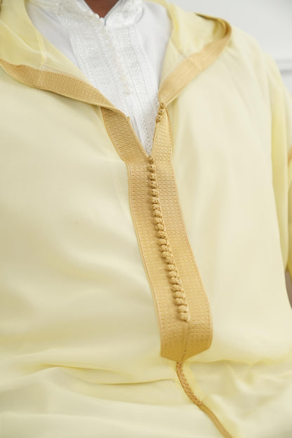 Gold cream Jellaba Soussdi