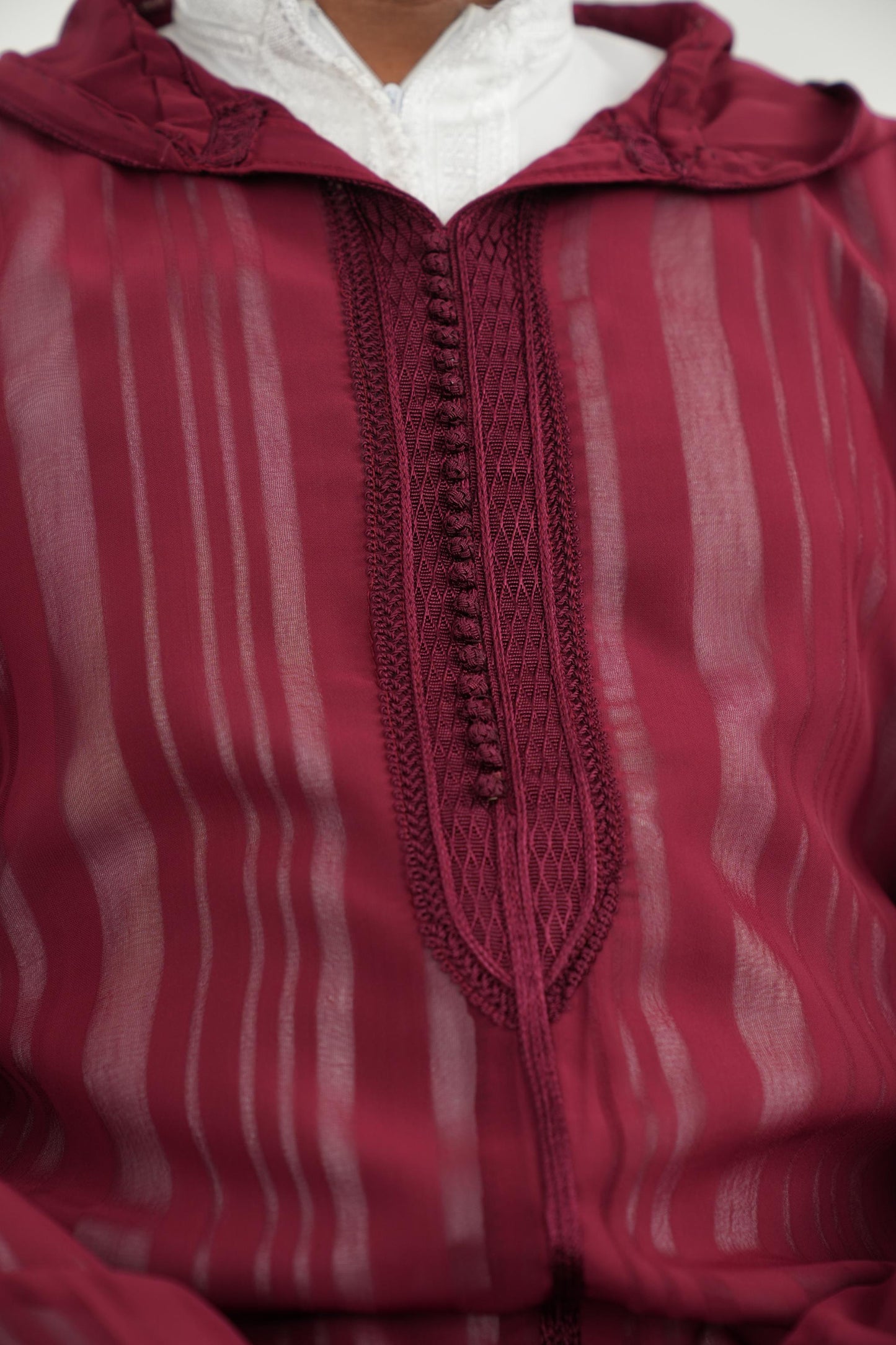 Burgundy Soussdi Jellaba