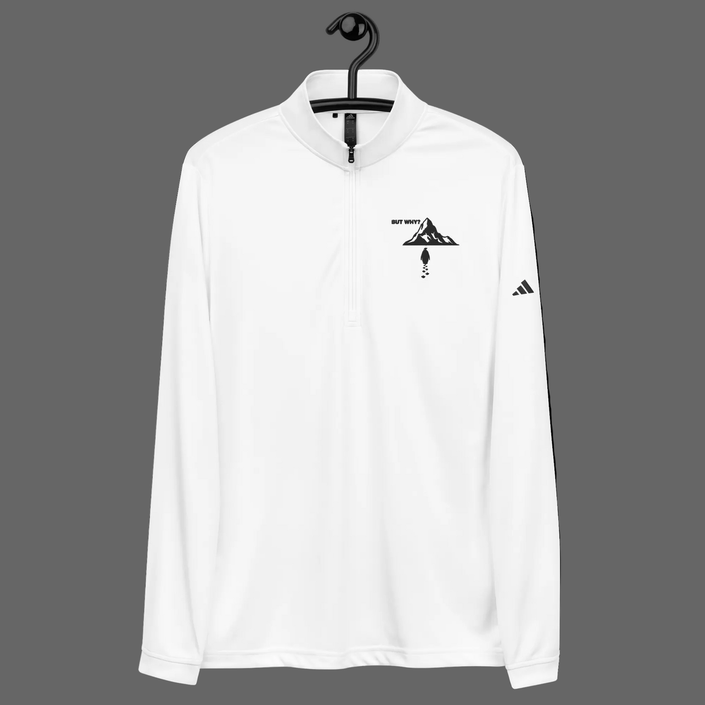 Embroidered Nihilist penguin Quarter zip pullover ADIDAS C