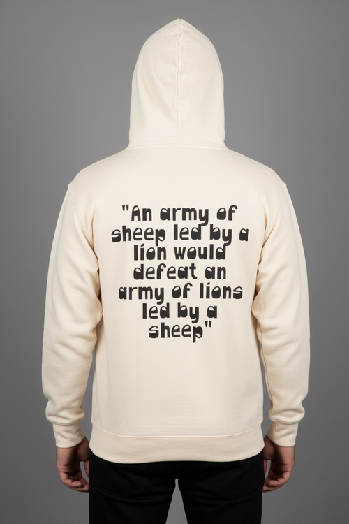 Army Quote Back Print