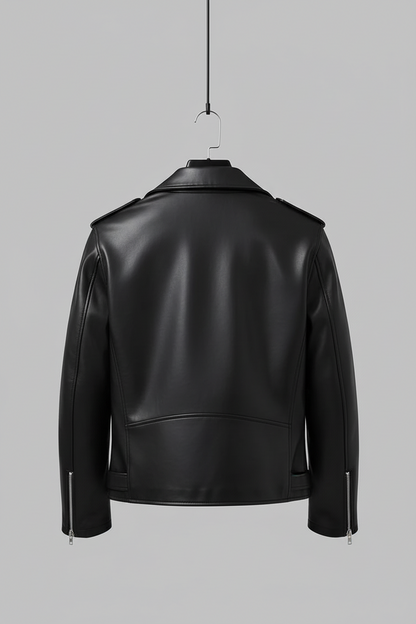 Vegan Black Leather jacket