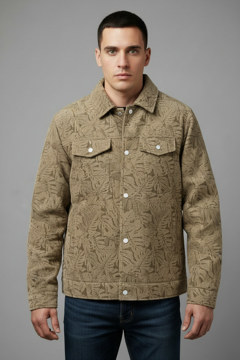 Beige corduroy jacket - exact match
