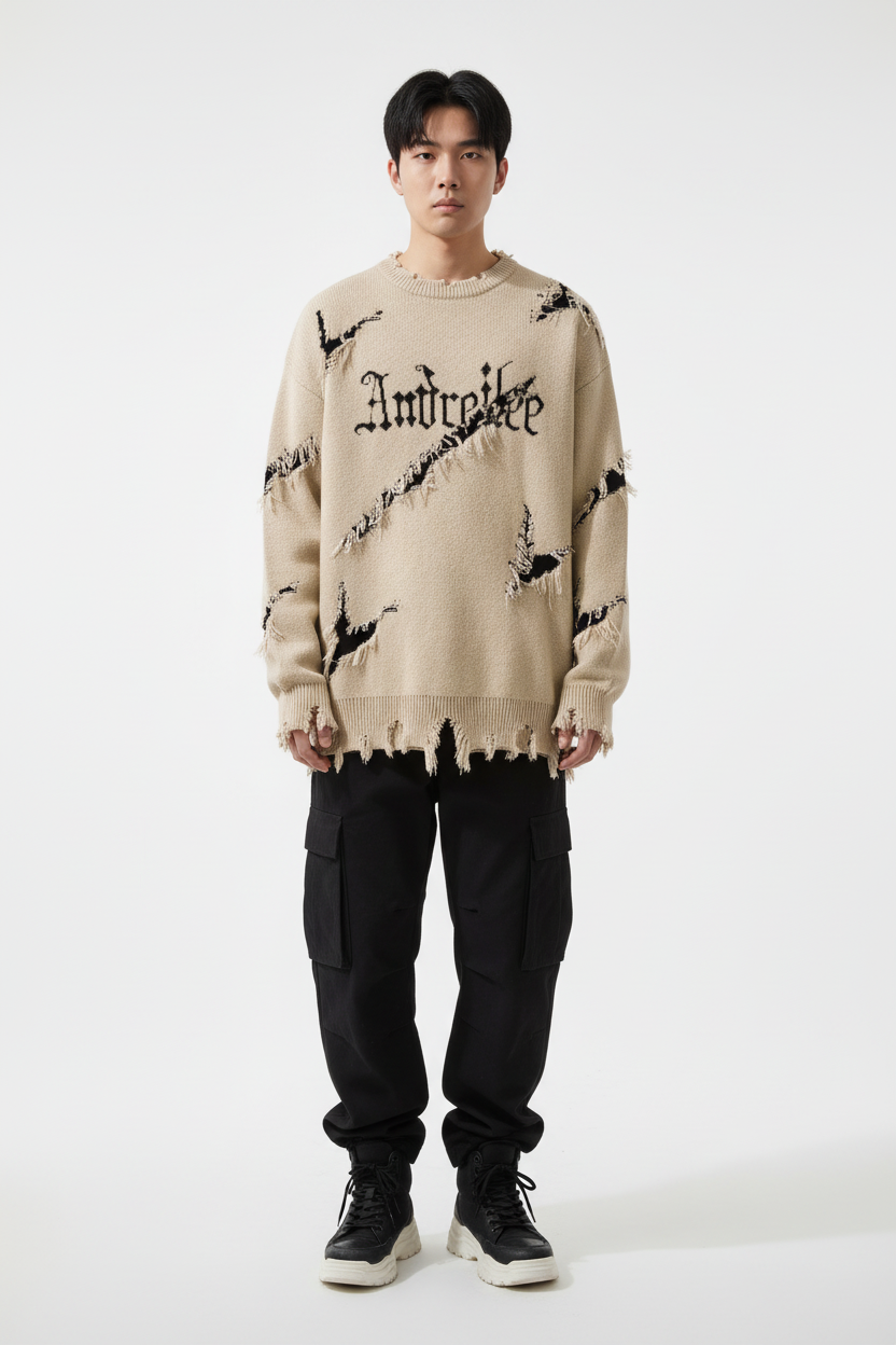 Beige sweater studio