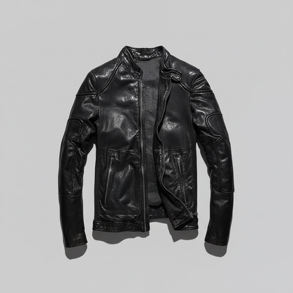 Black Jacket Front Grey