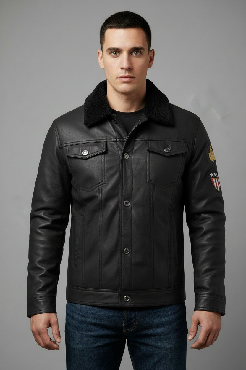 Black leather jacket - updated