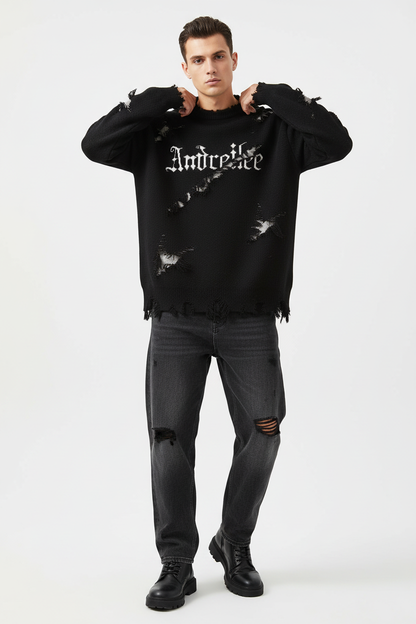 Black sweater studio