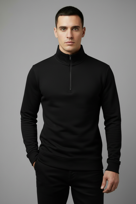 Black Tight Quarter-Zip