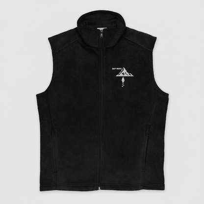 Black vest flat lay
