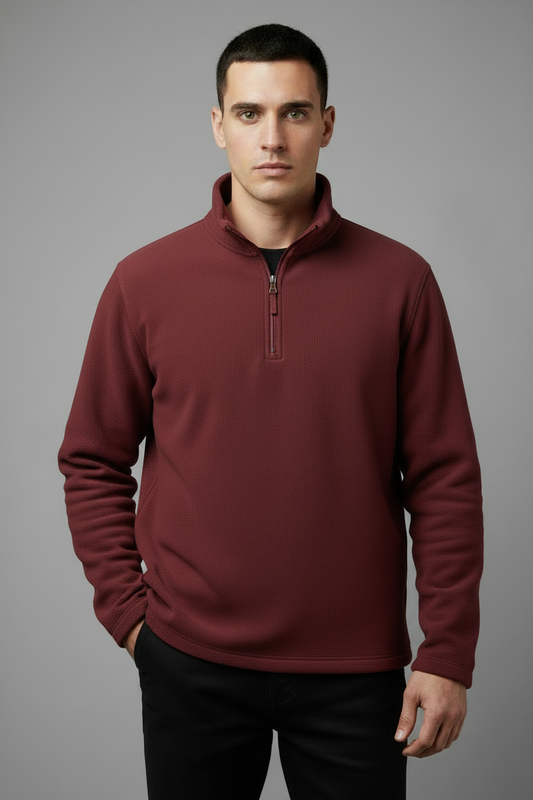 Burgundy Quarter-Zip