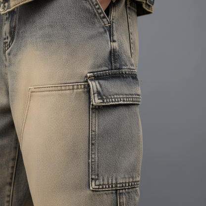 Men's outfit set Washed Distressed