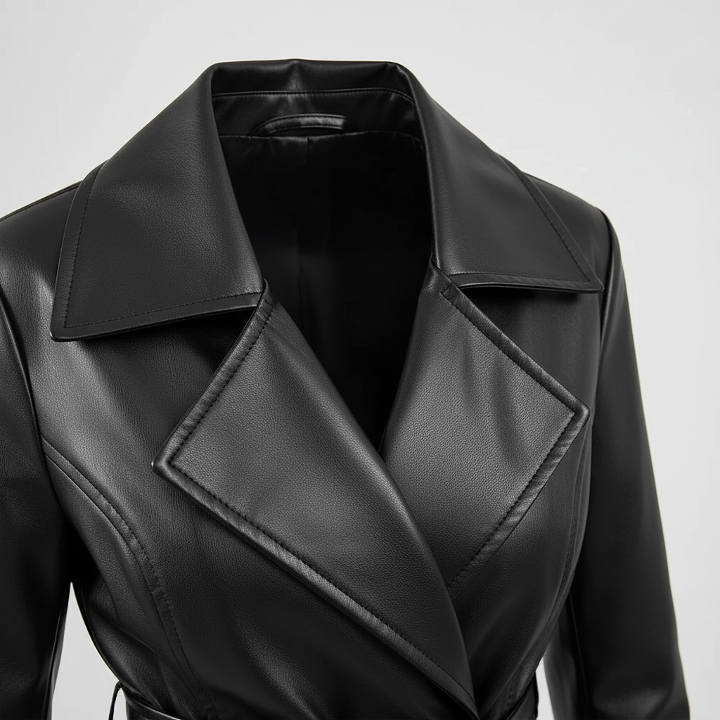 Collar and lapel detail