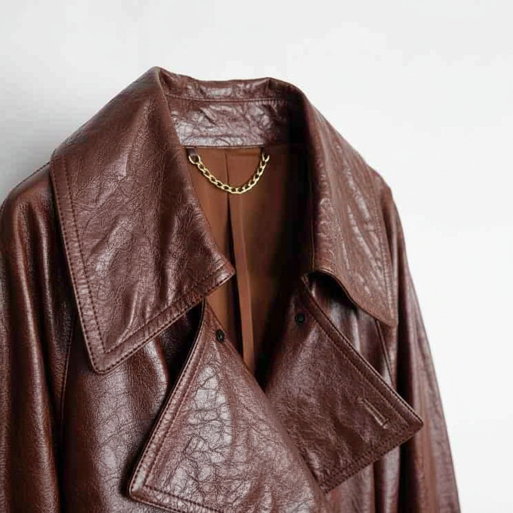 Collar and lapel detail