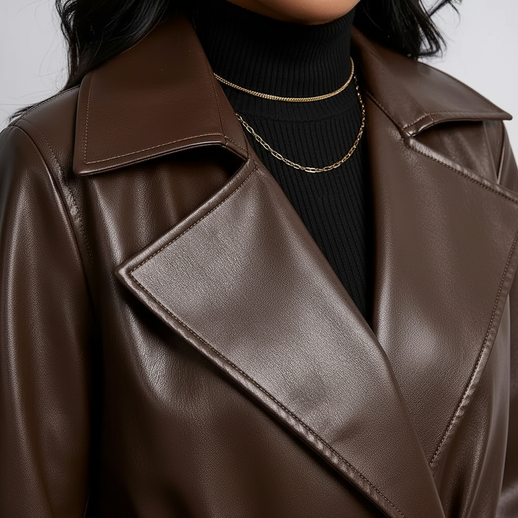 Collar and lapel detail