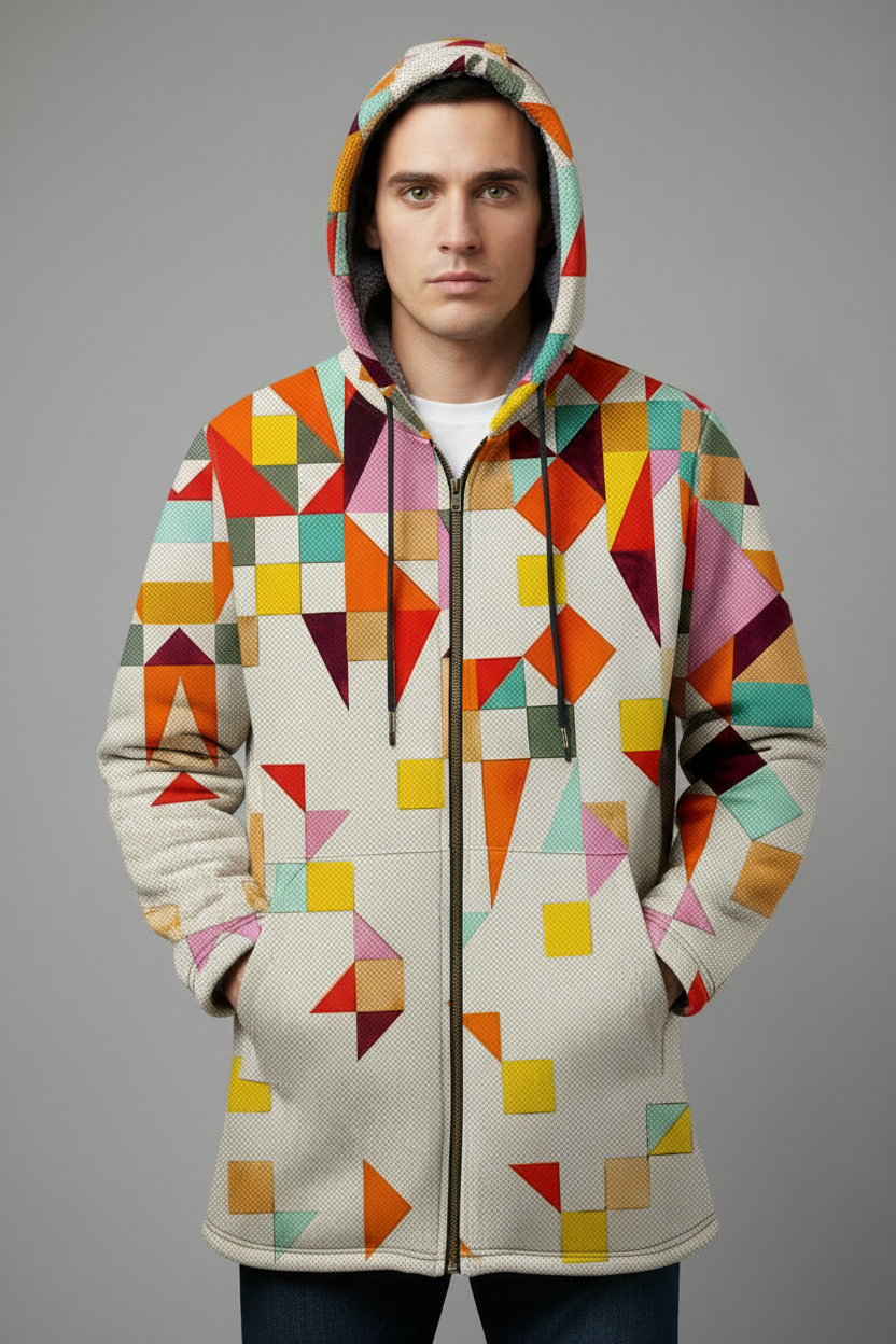 Colorful Geometric Hoodie - Updated