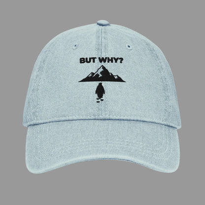 Embroidered Nihilist Penguin Denim Cap C