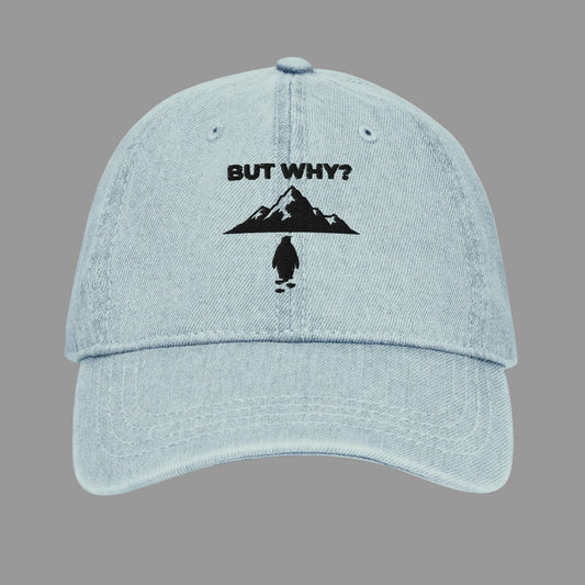 Embroidered Nihilist Penguin Denim Cap C