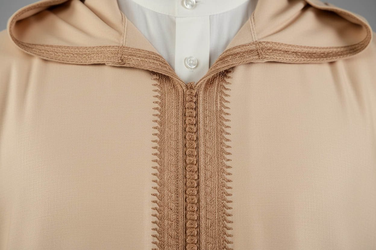 Embroidered Neckline Detail