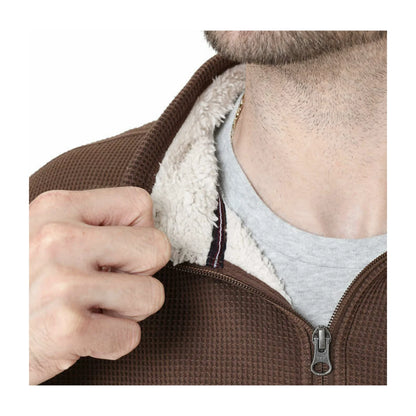 Men’s Bonded Fleece Lined , Quarter Zip Pullover Top