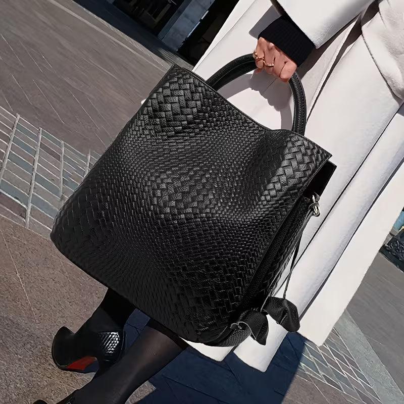 Leather Bucket Bag