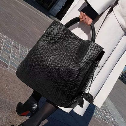 Leather Bucket Bag