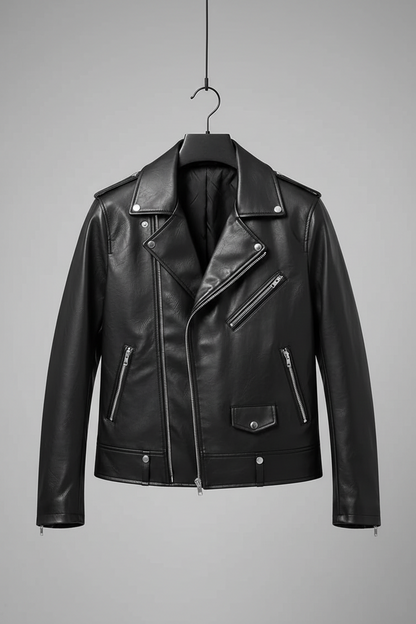 Vegan Black Leather jacket