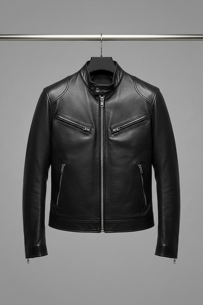Vegan Leather Motorbike Jacket