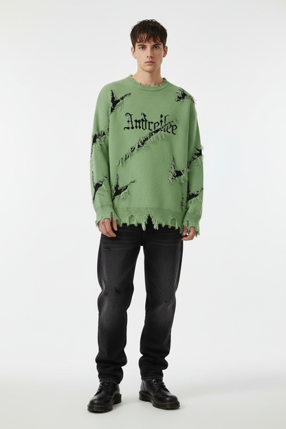 Green sweater studio